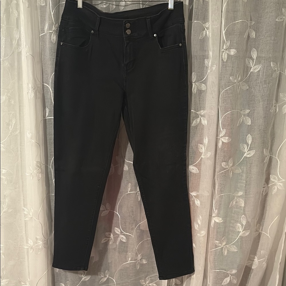 1822 Denim Black Skinny Jeans Classic Fit